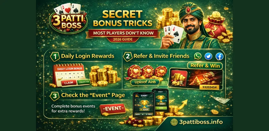 3pattiboss Secret Bonus Tricks Most Players Don’t Know (2026 Guide) 2 3PattiBoss-Secret-Bonus-Tricks